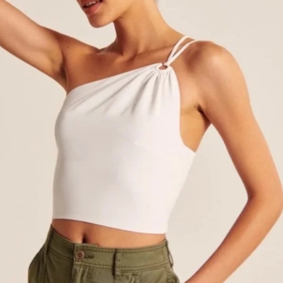 A&F Asymmetrical One-shoulder Top XS - Picture 1 of 5